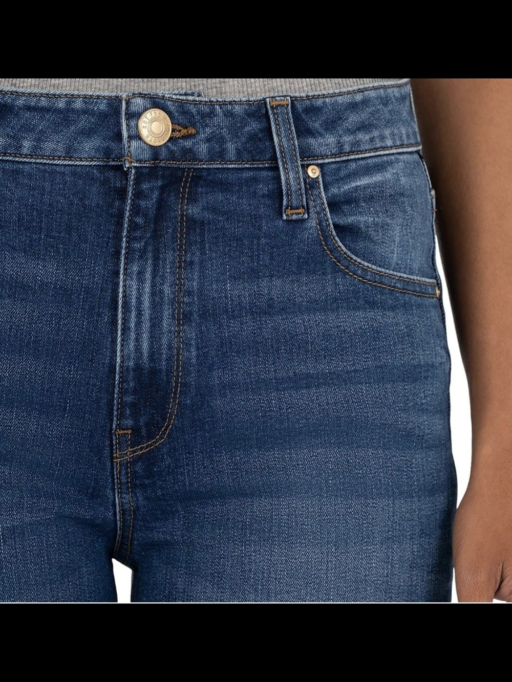 Kut From The Kloth Womens High Rise Wide Leg Cuffed Jeans. Size 2 NWT. - Picture 2 of 14